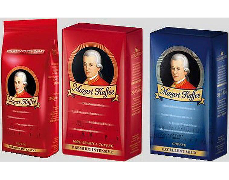 Кофе в зернах, кофе молотый Mozart