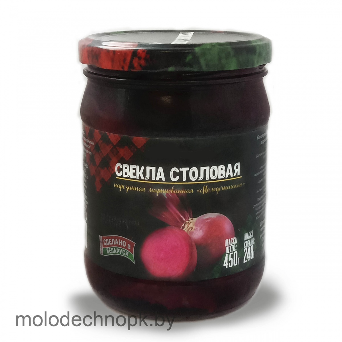 Консервы Свекла столовая нарезанная "Молодечненская" 450 г (твист)