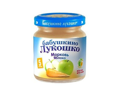 Пюре Морковь Яблоко