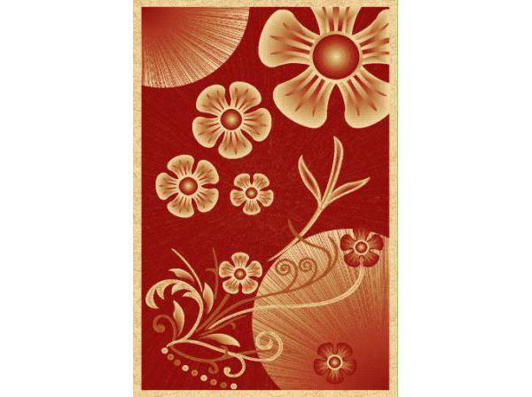 Ковер Prestige Carving 8114a bordo-cream 1.0*2.0 PH