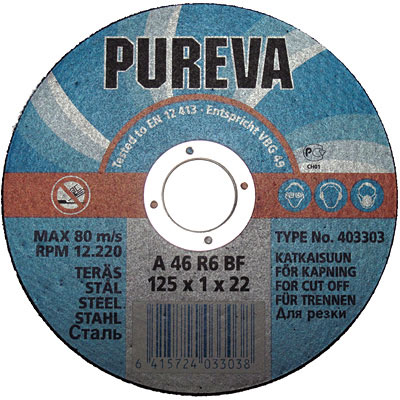 Круг   отрезной 125х1,6х22 PUREVA/403313