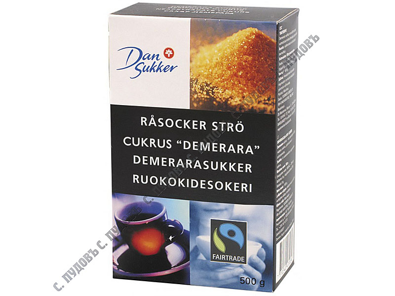 Сахар DANSUKKER темный тростниковый Демерара