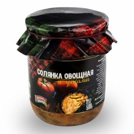 Консервы овощные "Солянка из свежей капусты с грибами" ГОСТ 500 г ст. банка