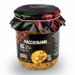 Консервы овощные "Рассольник" ГОСТ 500 г ст. банка
