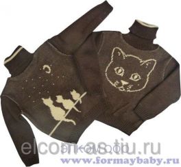 Свитер детский "Котики"(ЭЛКОМ)