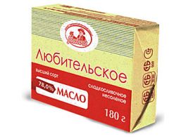 Масло сладкосливочное "Любительское"