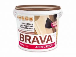 Шпатлевка BRAVA ACRYL PROFI-1 для изделий из древесины