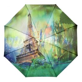 Зонт женский 1722-3 DAIS 3 слож с/а сатин Paris Rain