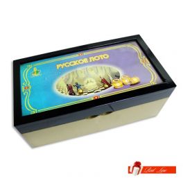 НАСТОЛЬНАЯ ИГРА "РУССКОЕ ЛОТО" В ДЕРЕВЯННОМ КЕЙСЕ
