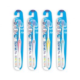 DENTALSYS Spiral Интенсивное очищение Зубная щетка, средняя жесткость