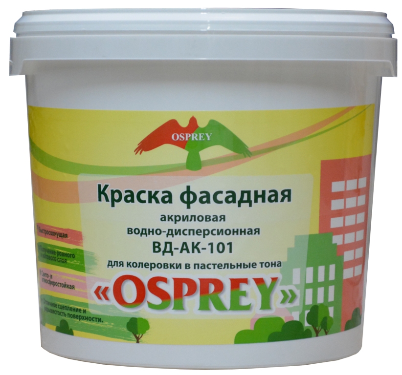 Краска фасадная водно-дисперсионная «OSPREY» ВД-АК-101