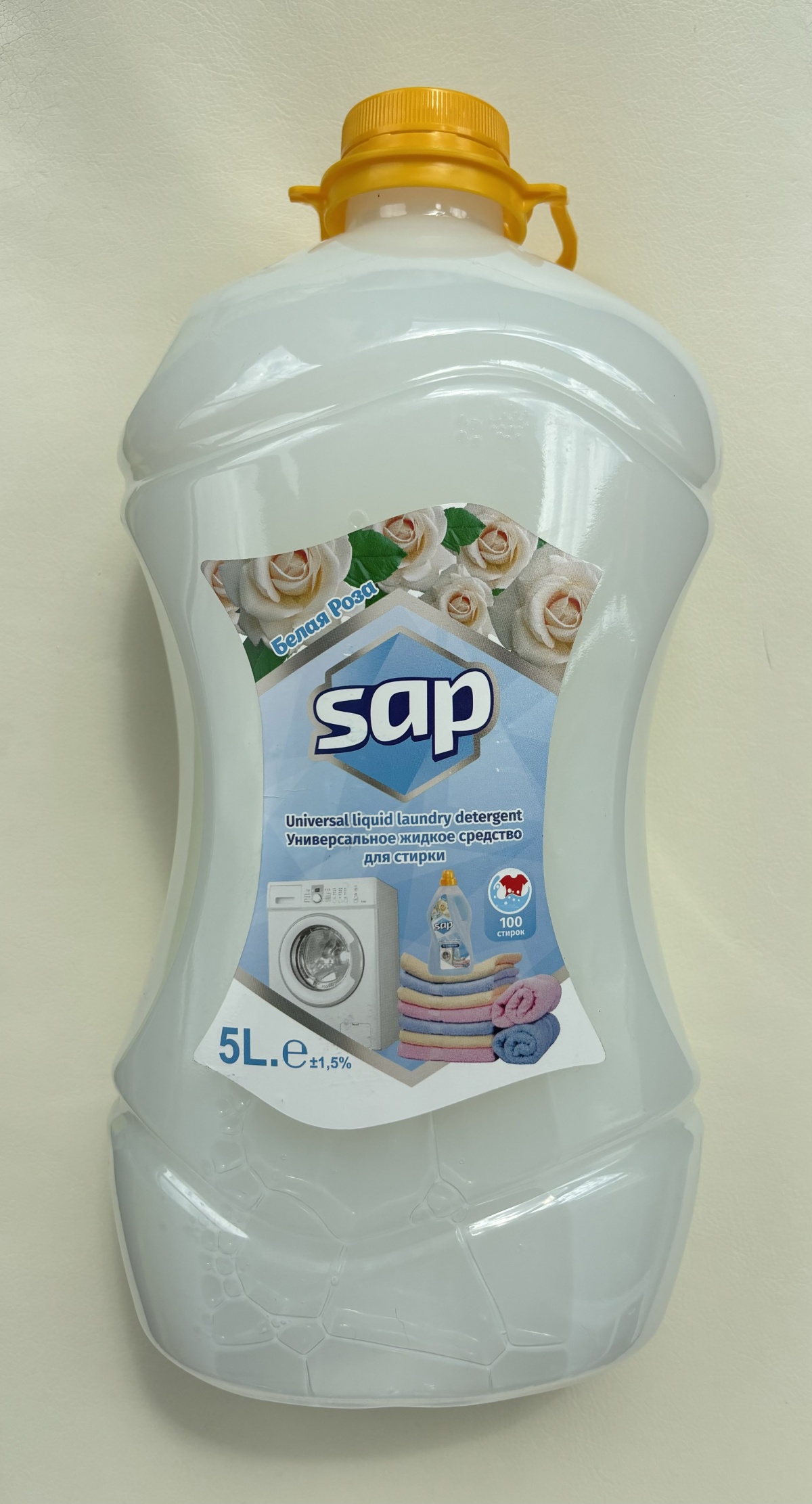 Жидкий порошок «Sap» Белая роза 5л.